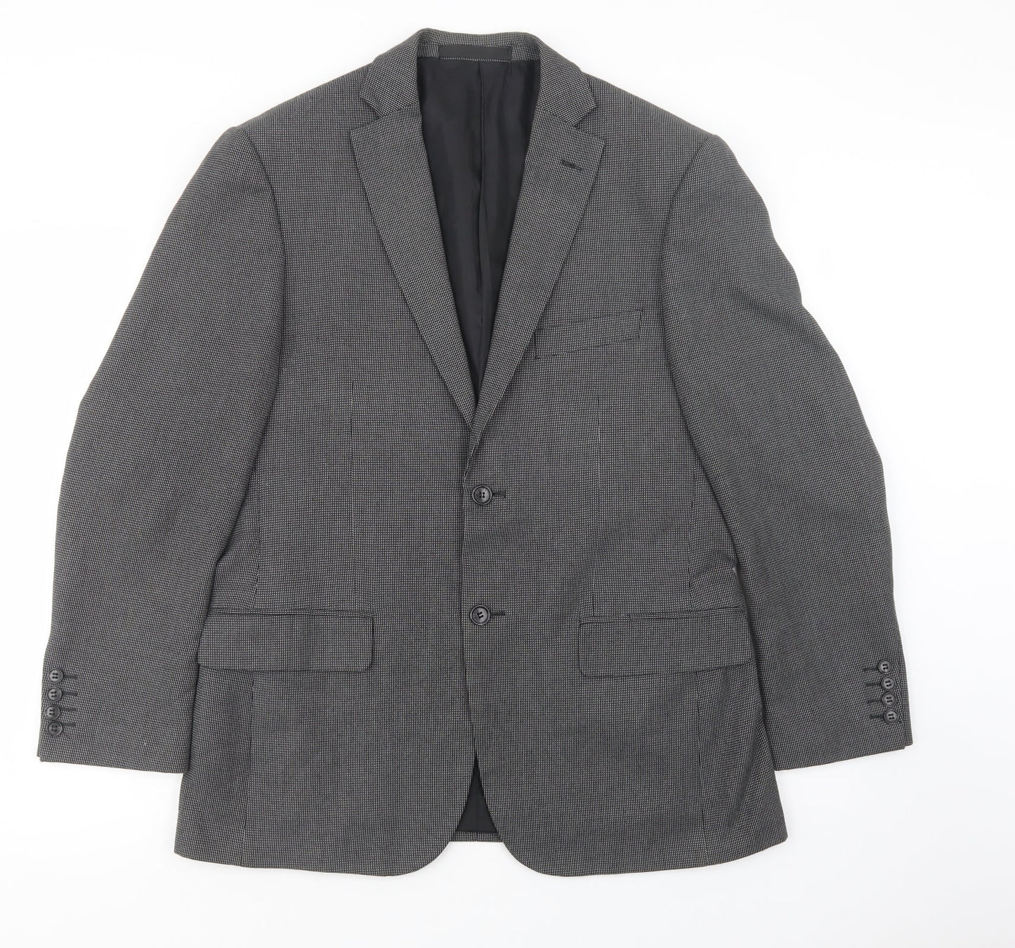 Marks and Spencer Mens Grey   Jacket Blazer Size 40  Button