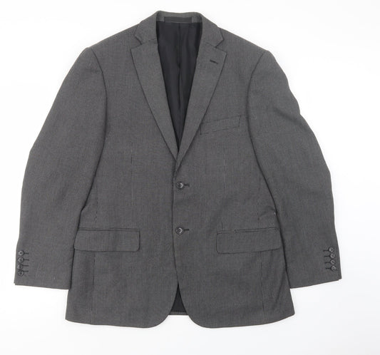 Marks and Spencer Mens Grey   Jacket Blazer Size 40  Button