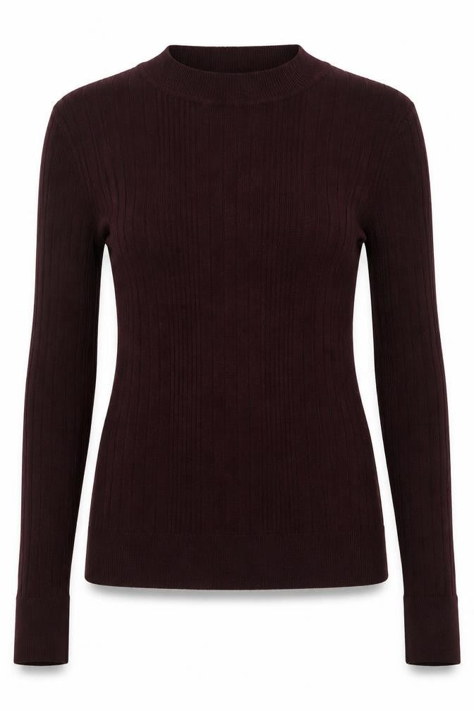 New Look Womens Purple Crew Neck  Viscose Pullover Jumper Size 10