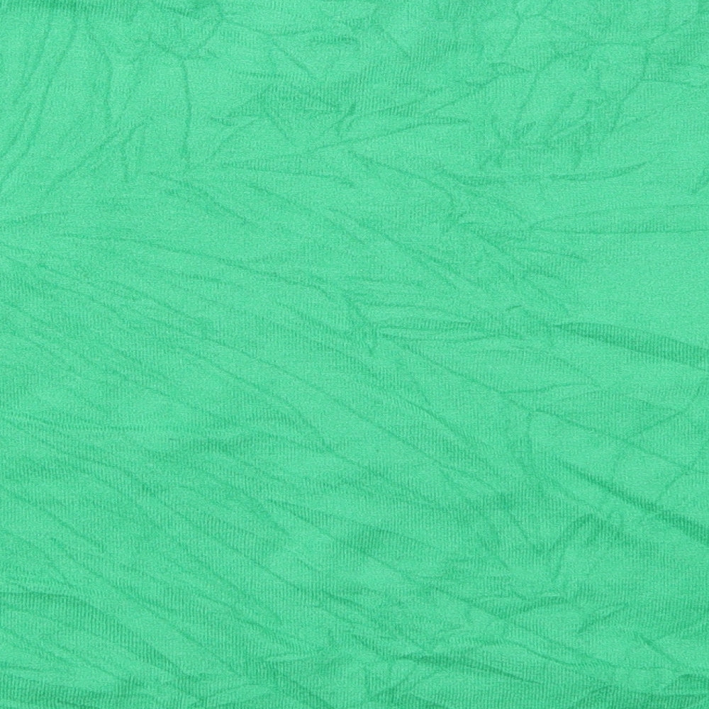 Marks and Spencer Womens Green V-Neck  Viscose Pullover Jumper Size 22