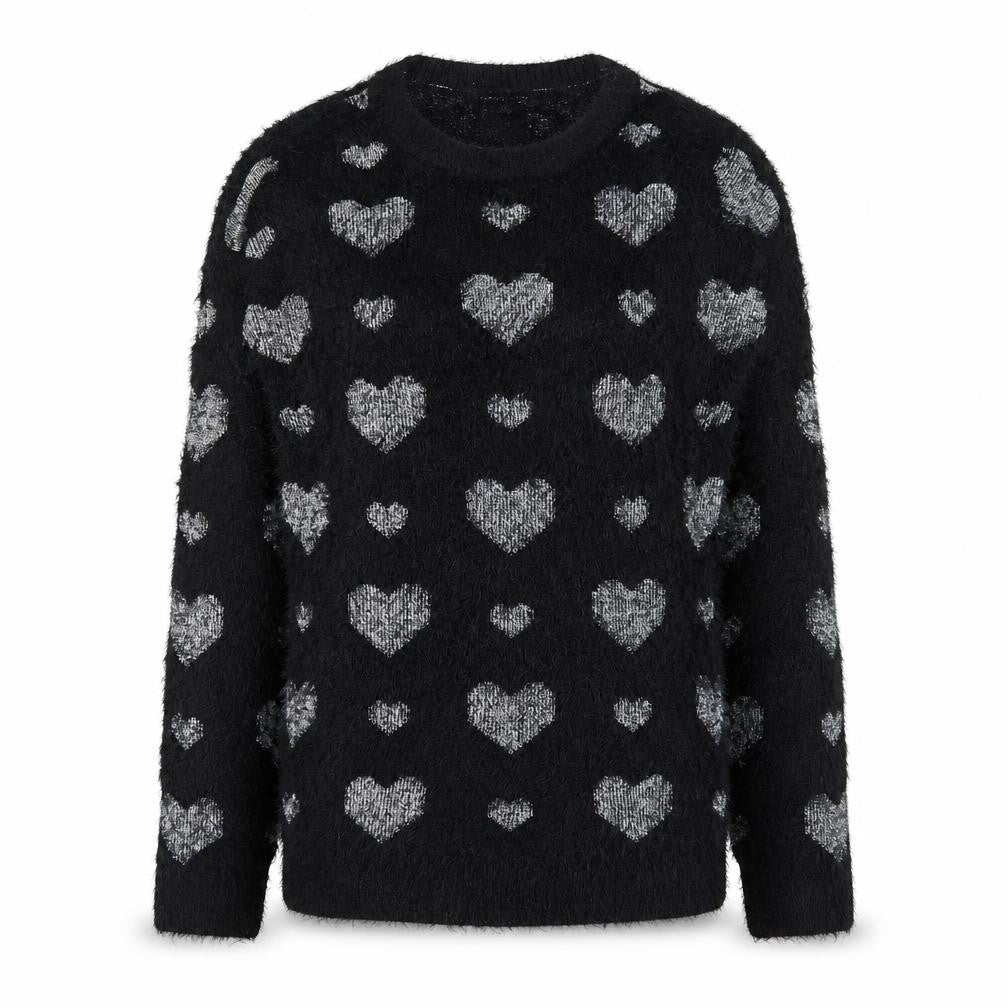 Your style Womens Black Round Neck  Polyamide Pullover Jumper Size 10
