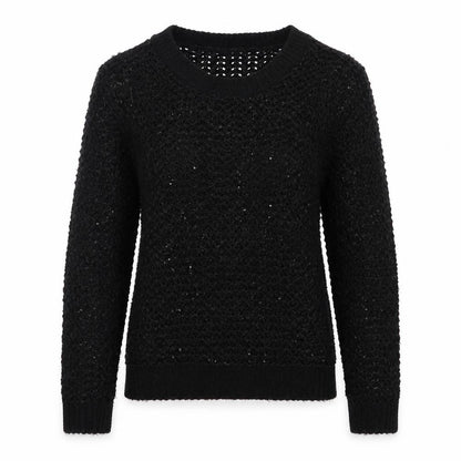 Next Womens Black Scoop Neck  Acrylic Pullover Jumper Size S
