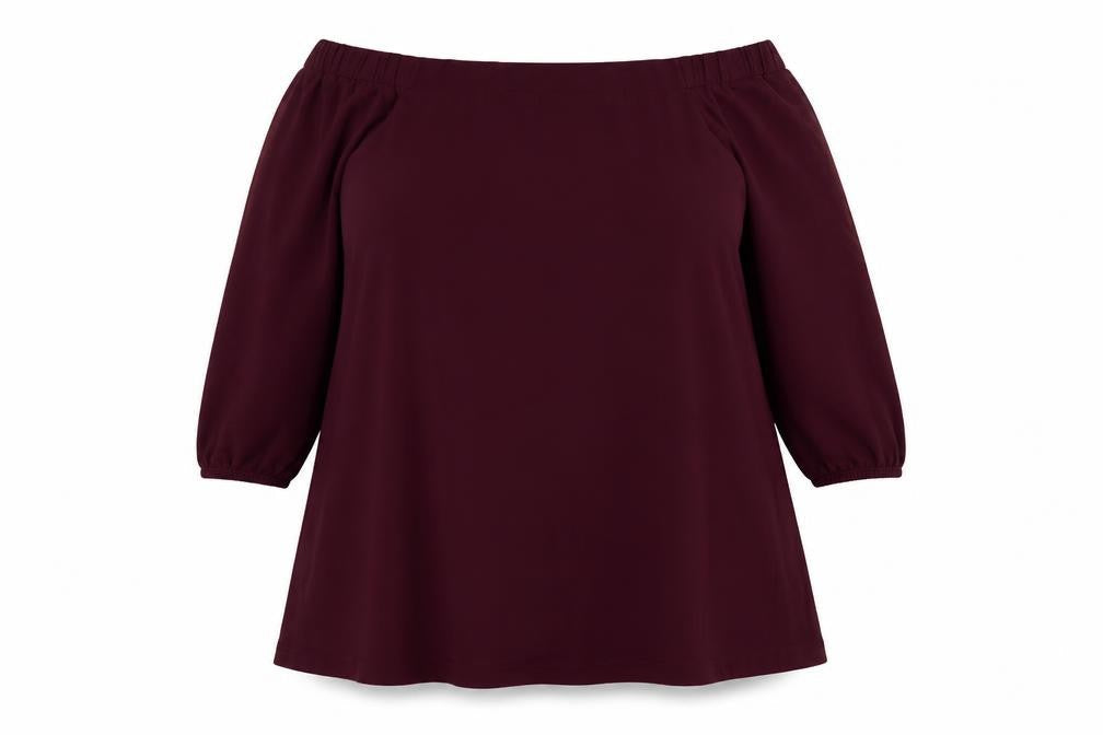 River Island Womens Purple  Polyester Trapeze & Swing  Size 12  Off the Shoulder Pullover
