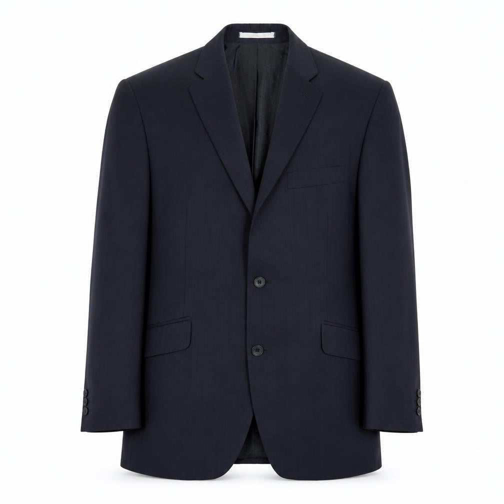 Preworn Mens Blue Striped Wool Jacket Blazer Size 40