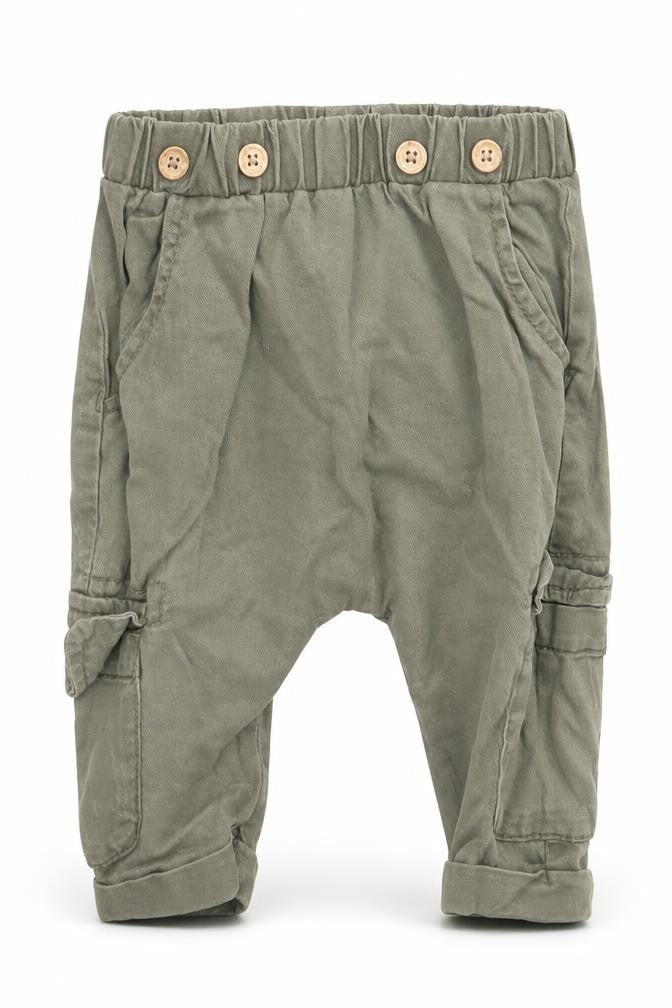 NEXT Baby Beige  Lyocell Cargo Trousers Size 3-6 Months