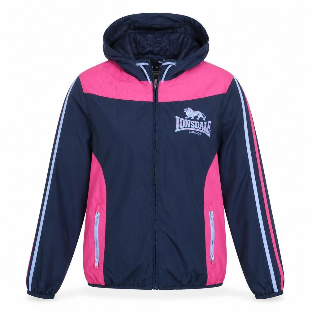 Lonsdale Womens Blue Striped  Jacket  Size 10  Zip