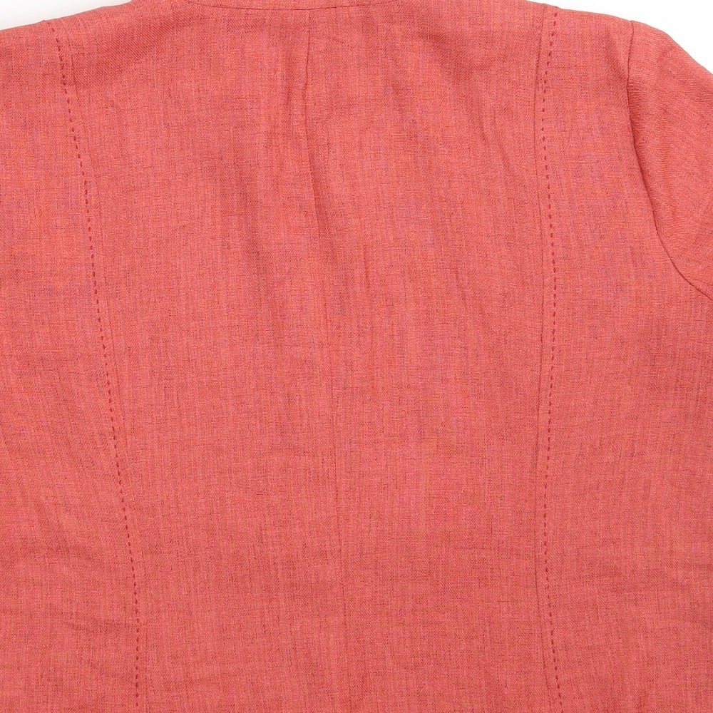 Roman Womens Orange   Jacket  Size 16  Button