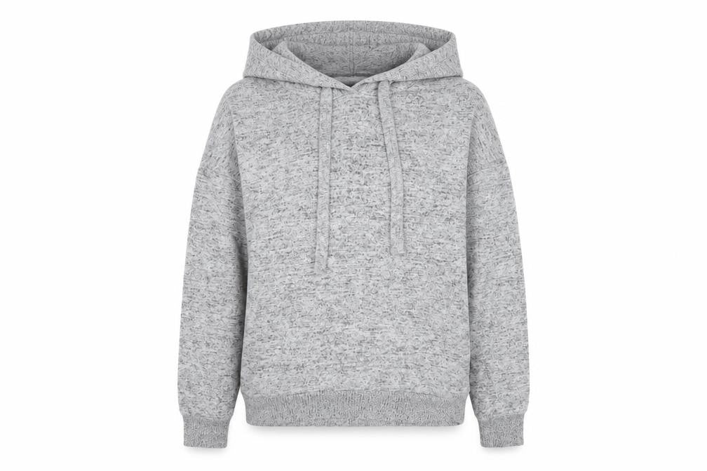 Love to lounge Womens Grey  Viscose Pullover Hoodie Size 6  Pullover