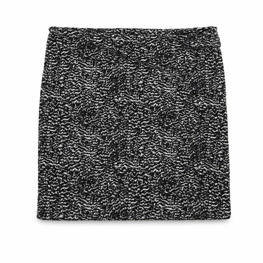 H&M Womens Black Animal Print Cotton Mini Skirt Size S