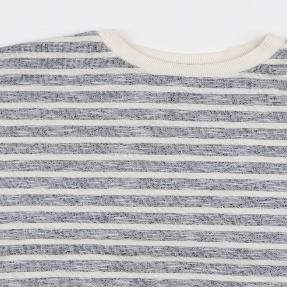 Primark Womens Blue Striped Polyester Pullover Sweatshirt Size M  Pullover