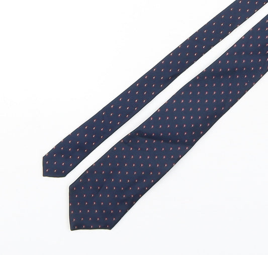 Theros Mens Blue Paisley Silk Pointed Tie One Size
