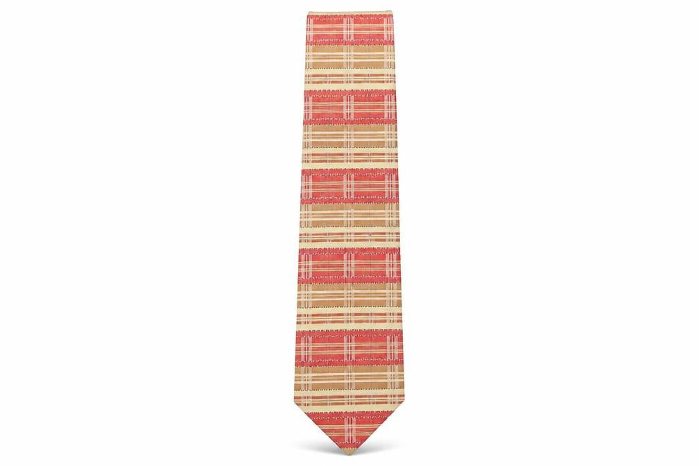 Skopes  Mens Multicoloured Plaids & Checks Polyester Pointed Tie One Size