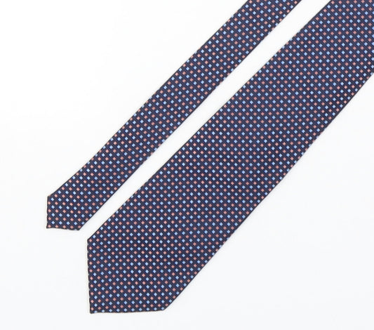 George Mens Multicoloured Plaids & Checks Polyester Pointed Tie One Size