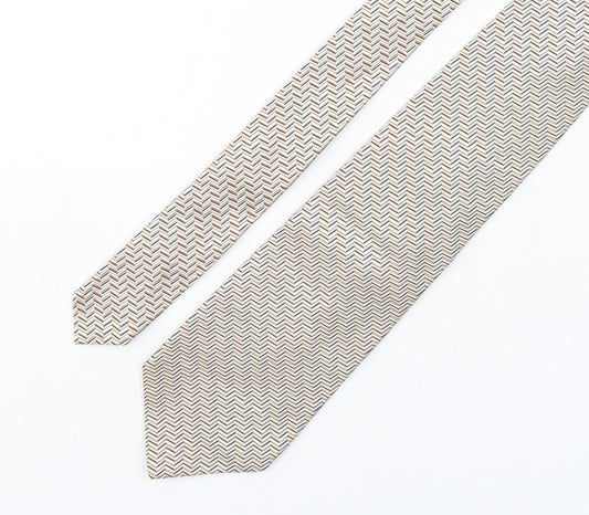 Piombo Mens Multicoloured Striped Silk Pointed Tie One Size
