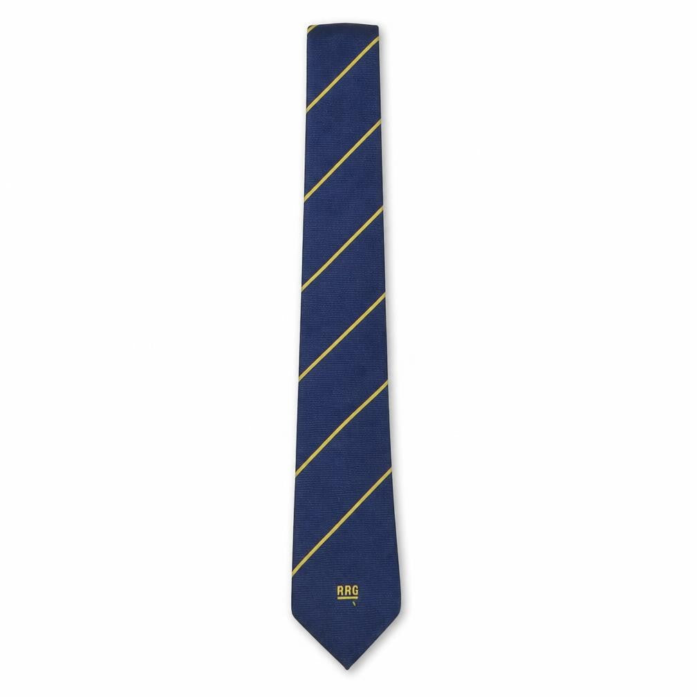James Morton  Mens Multicoloured Striped Polyester Pointed Tie One Size