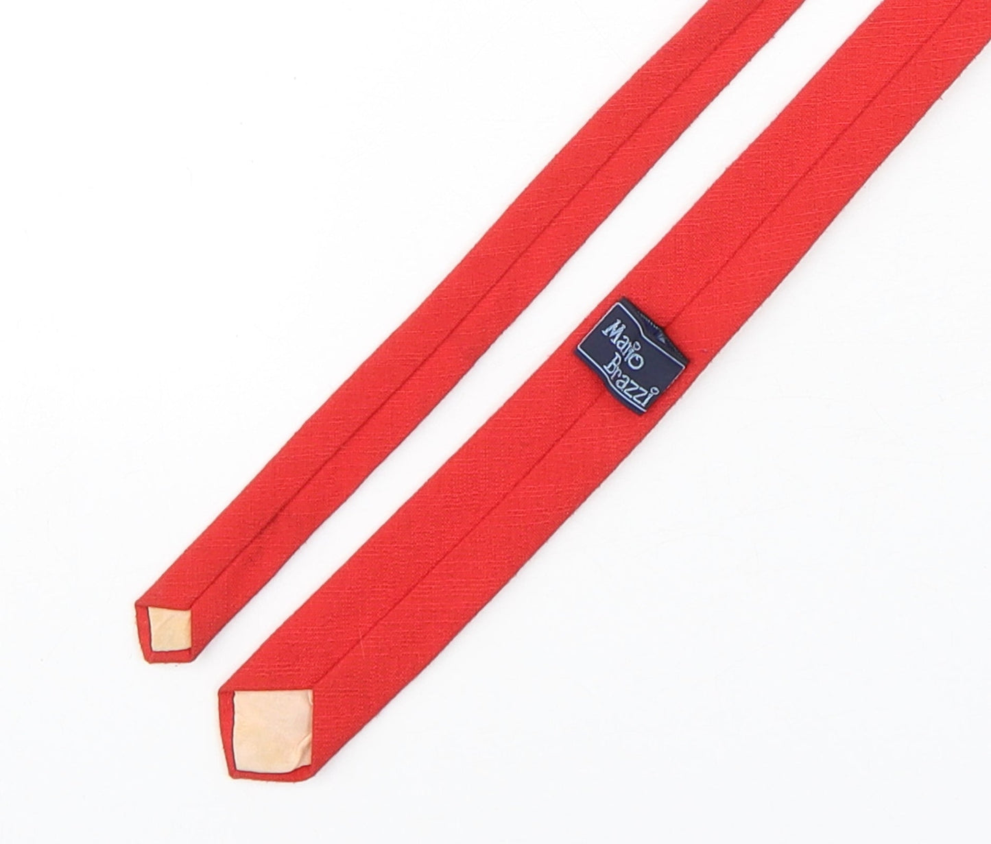 Mario Brazzi Mens Red  Wool Pointed Tie One Size