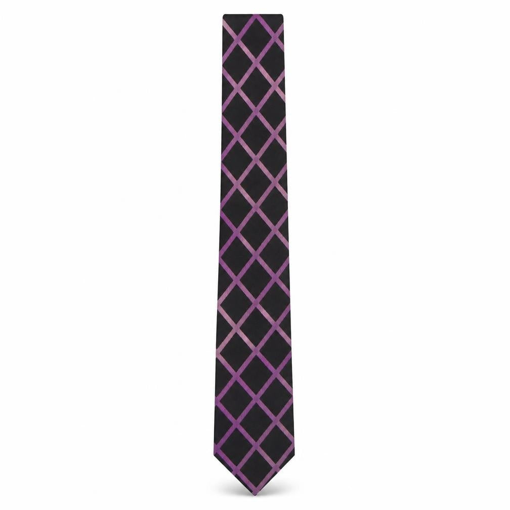 Fellini Mens Multicoloured Geometric Silk Pointed Tie One Size