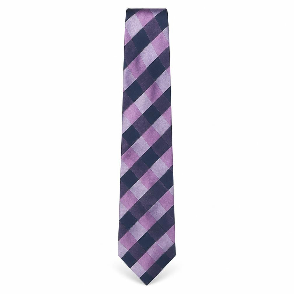 Marks & Spencer Mens Multicoloured Plaids & Checks Polyester Pointed Tie One Size