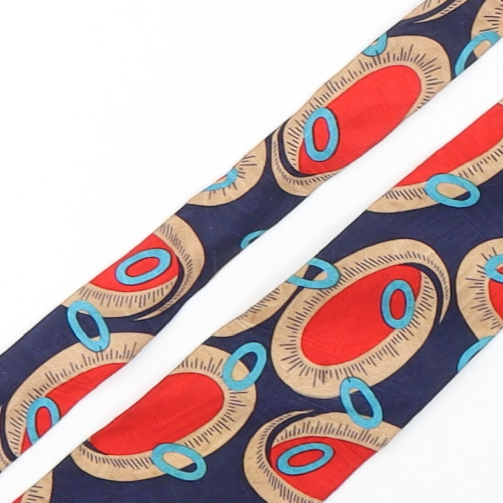 Bogota Mens Multicoloured Geometric Silk Pointed Tie One Size