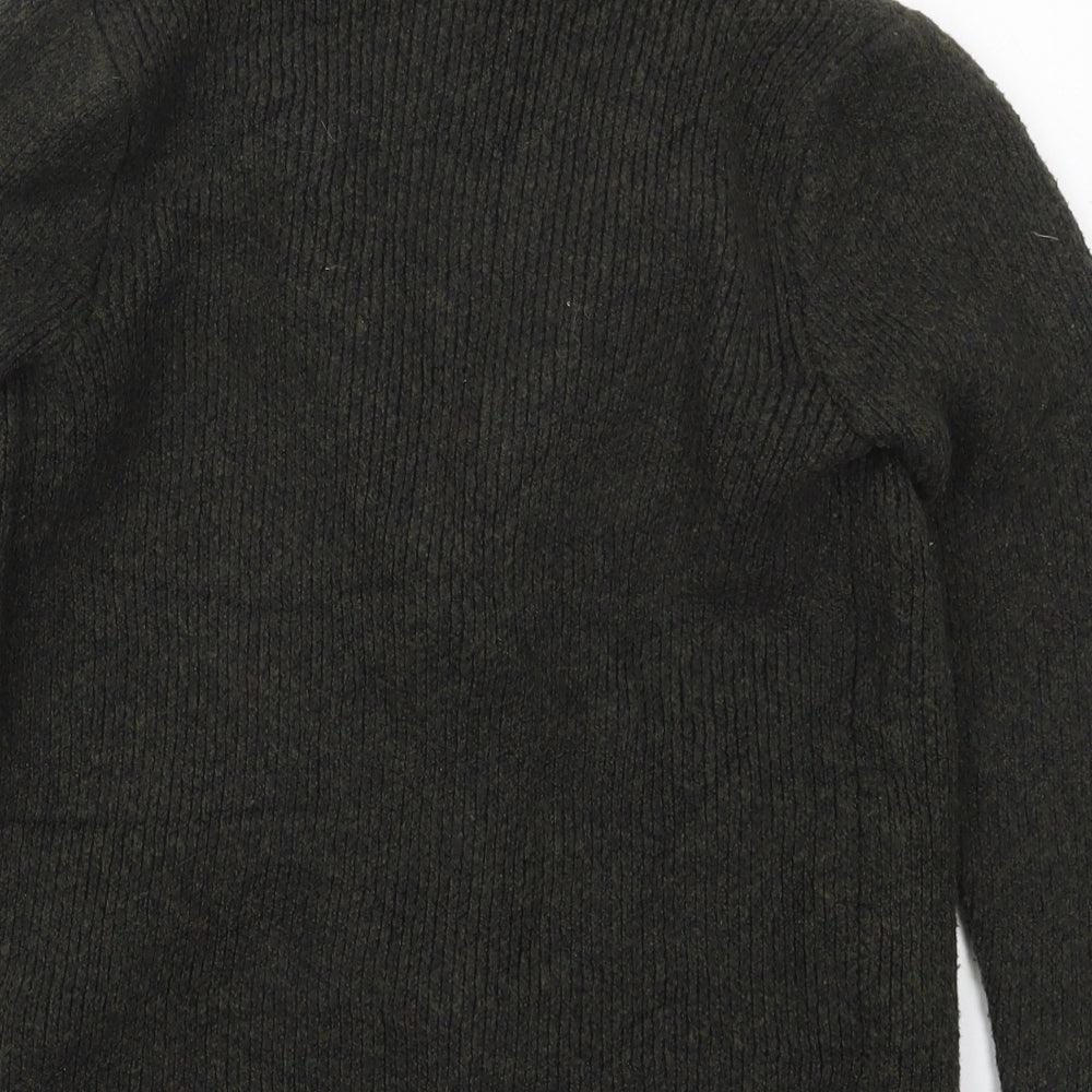 Atmosphere Womens Green Collared  Cotton Cardigan Jumper Size 6