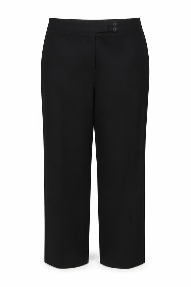 Wardrobe Womens Black  Polyester Trousers  Size 14 L28 in Regular Zip