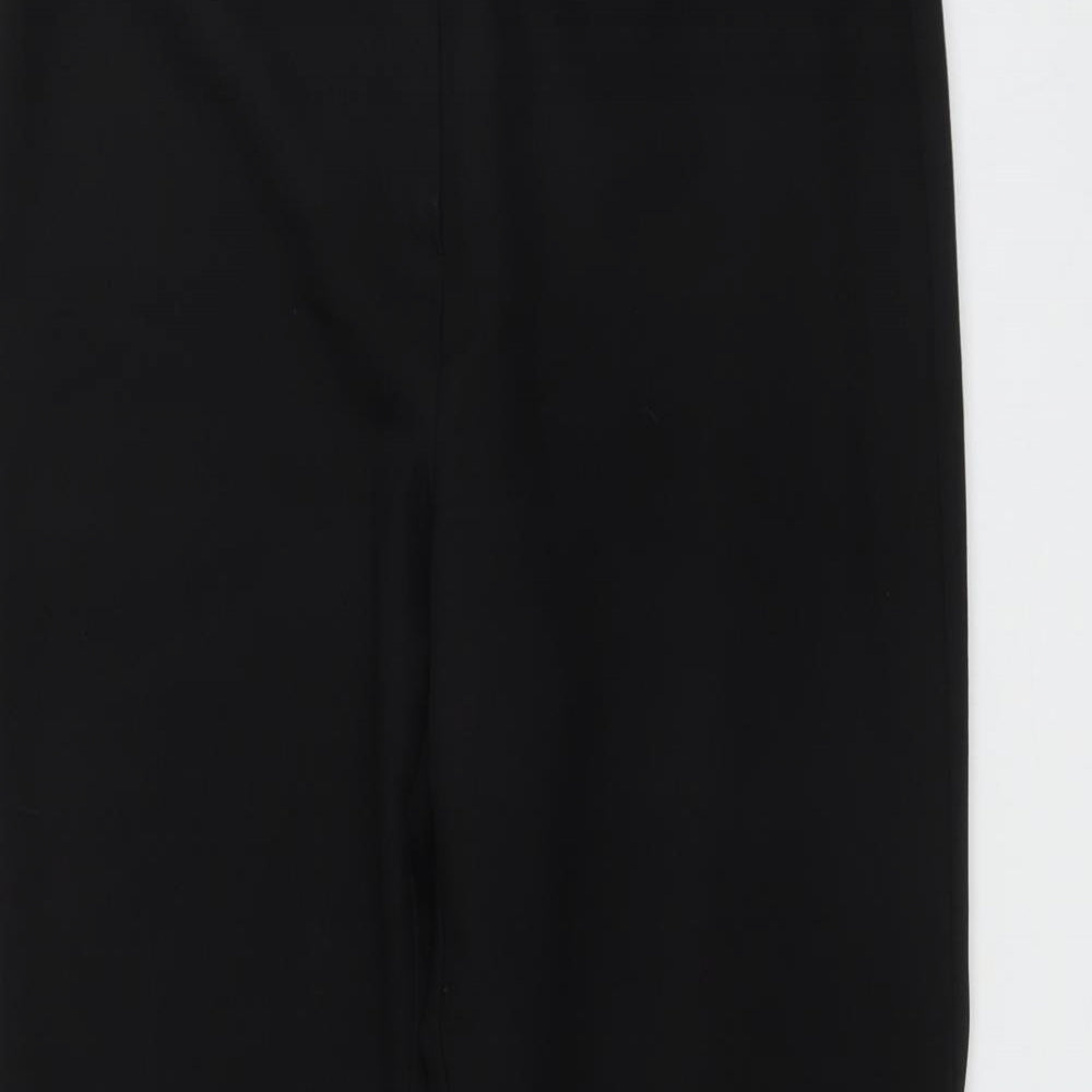 Wardrobe Womens Black  Polyester Trousers  Size 14 L28 in Regular Zip