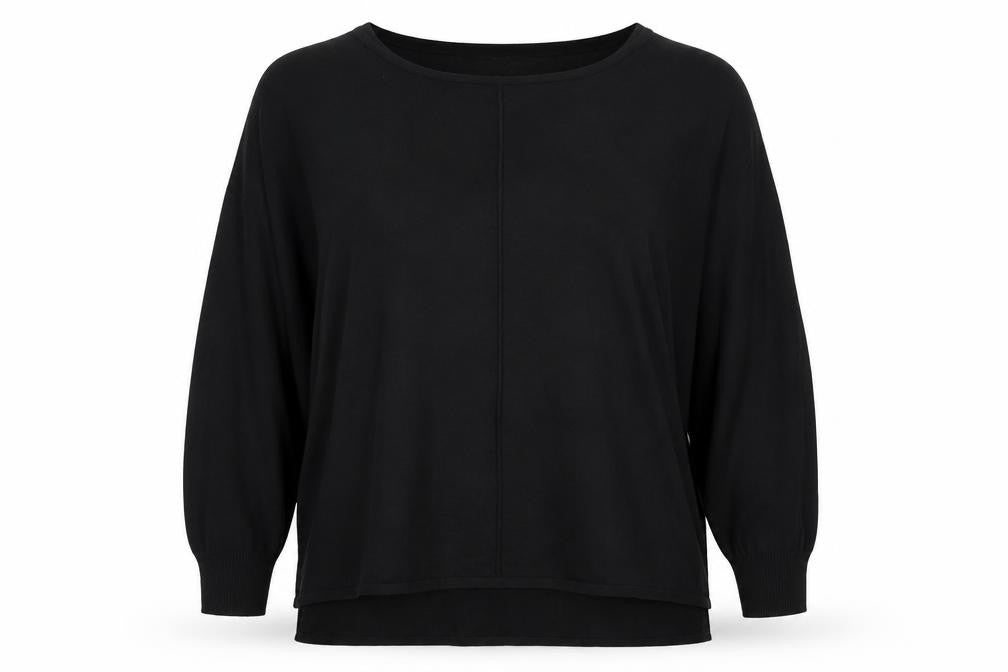 H&M Womens Black  Acrylic Jersey T-Shirt Size M Round Neck
