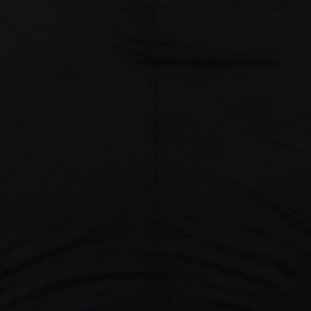 H&M Womens Black  Acrylic Jersey T-Shirt Size M Round Neck