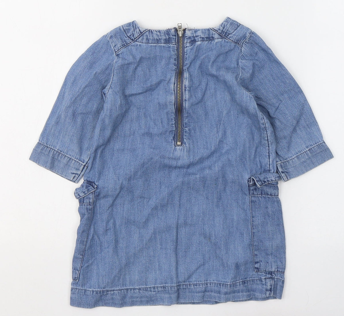 Gap Girls Blue  Cotton A-Line  Size 2 Years  Round Neck Zip