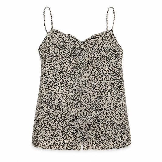 Oasis Womens Multicoloured Animal Print Polyester Camisole Blouse Size 10 Round Neck