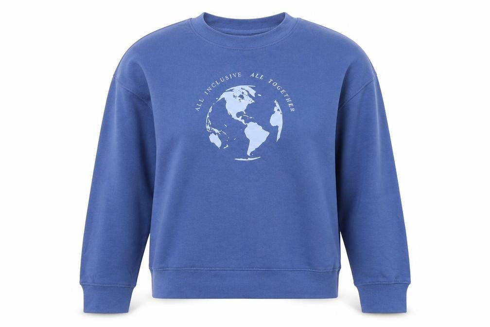 Primark Womens Blue  Polyester Pullover Sweatshirt Size S   - all Inclusive All Together