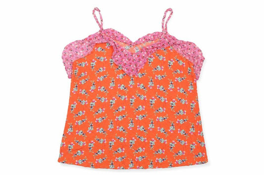 NEXT Womens Red Floral Viscose Camisole Tank Size 10 Off the Shoulder