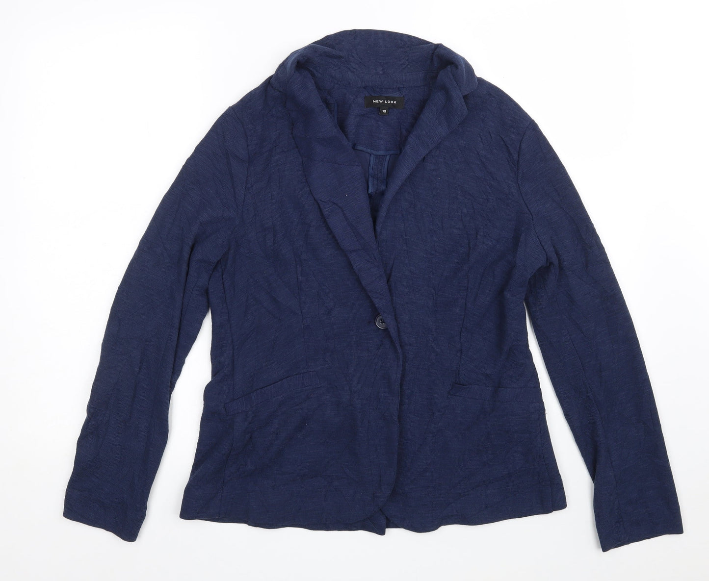 New Look Womens Blue   Jacket  Size 12  Button