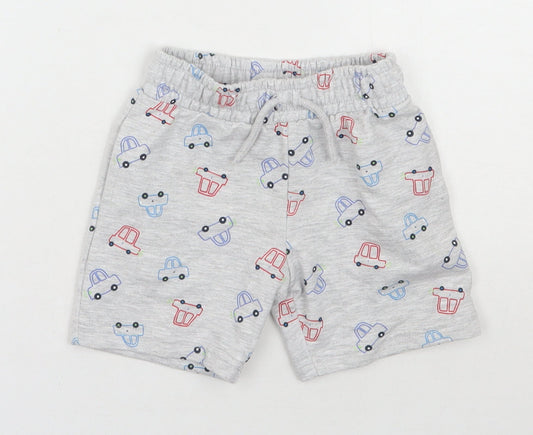 Dunnes Stores Boys Grey  Cotton Sweatpants Trousers Size 18-24 Months  Drawstring