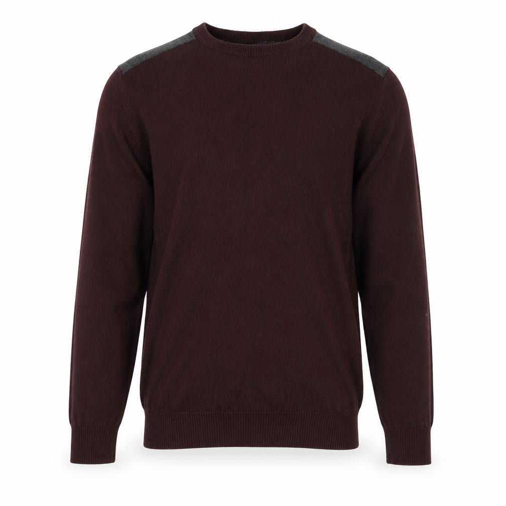 BHS Mens Red Round Neck  Cotton Pullover Jumper Size M