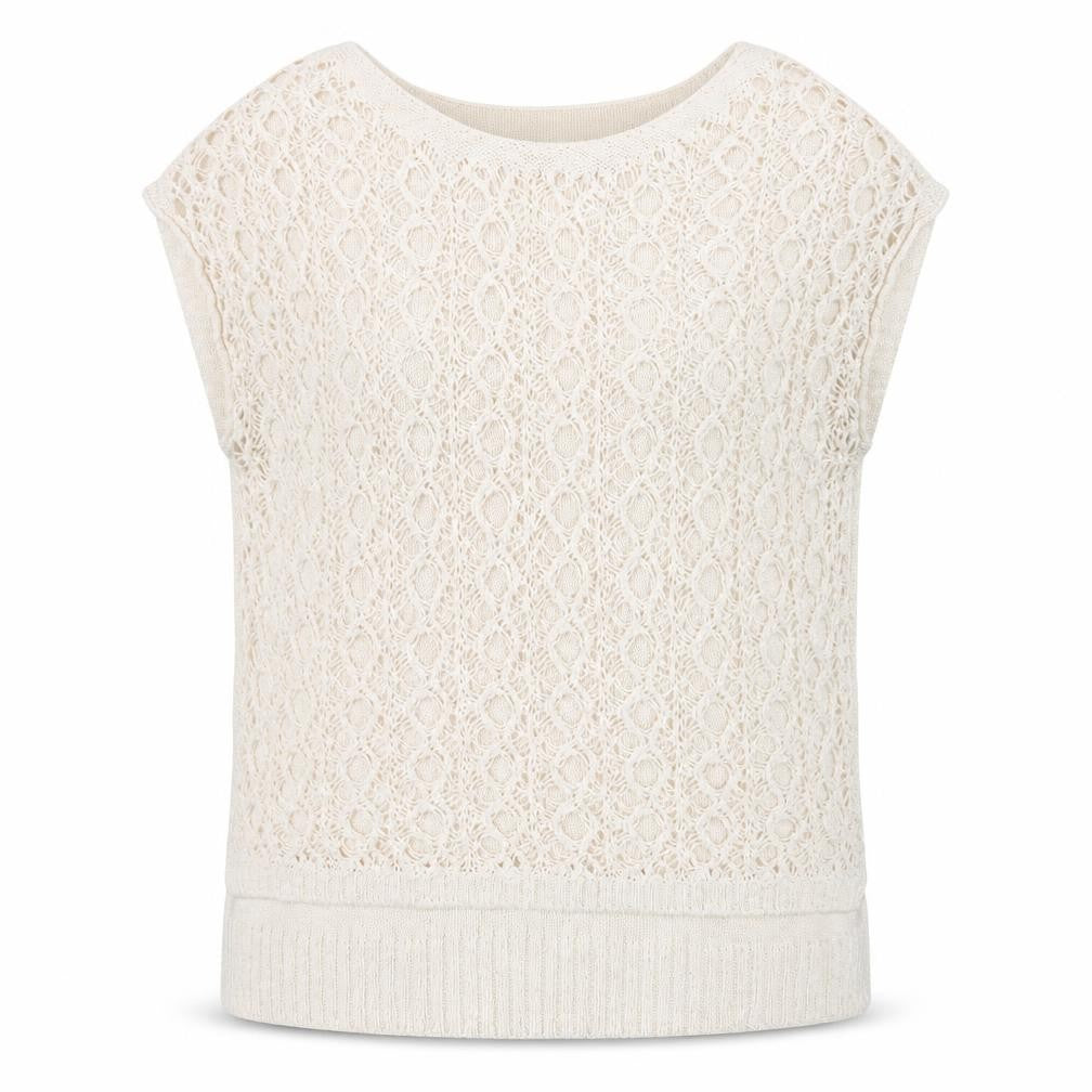 George Womens Ivory Round Neck  Cotton Pullover Jumper Size 10