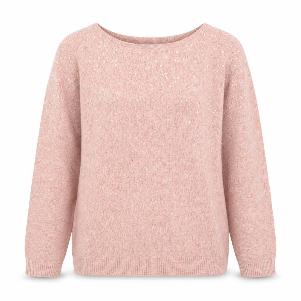 George Womens Pink Round Neck  Nylon Pullover Jumper Size 10