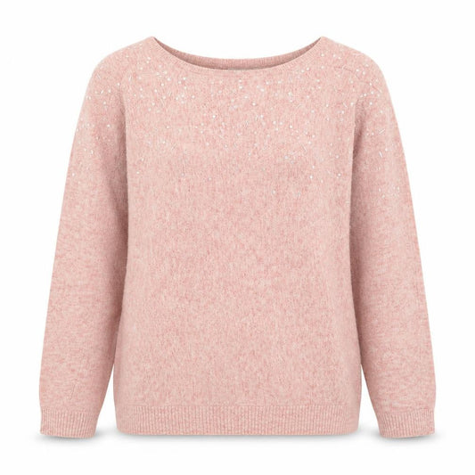 George Womens Pink Round Neck  Nylon Pullover Jumper Size 10