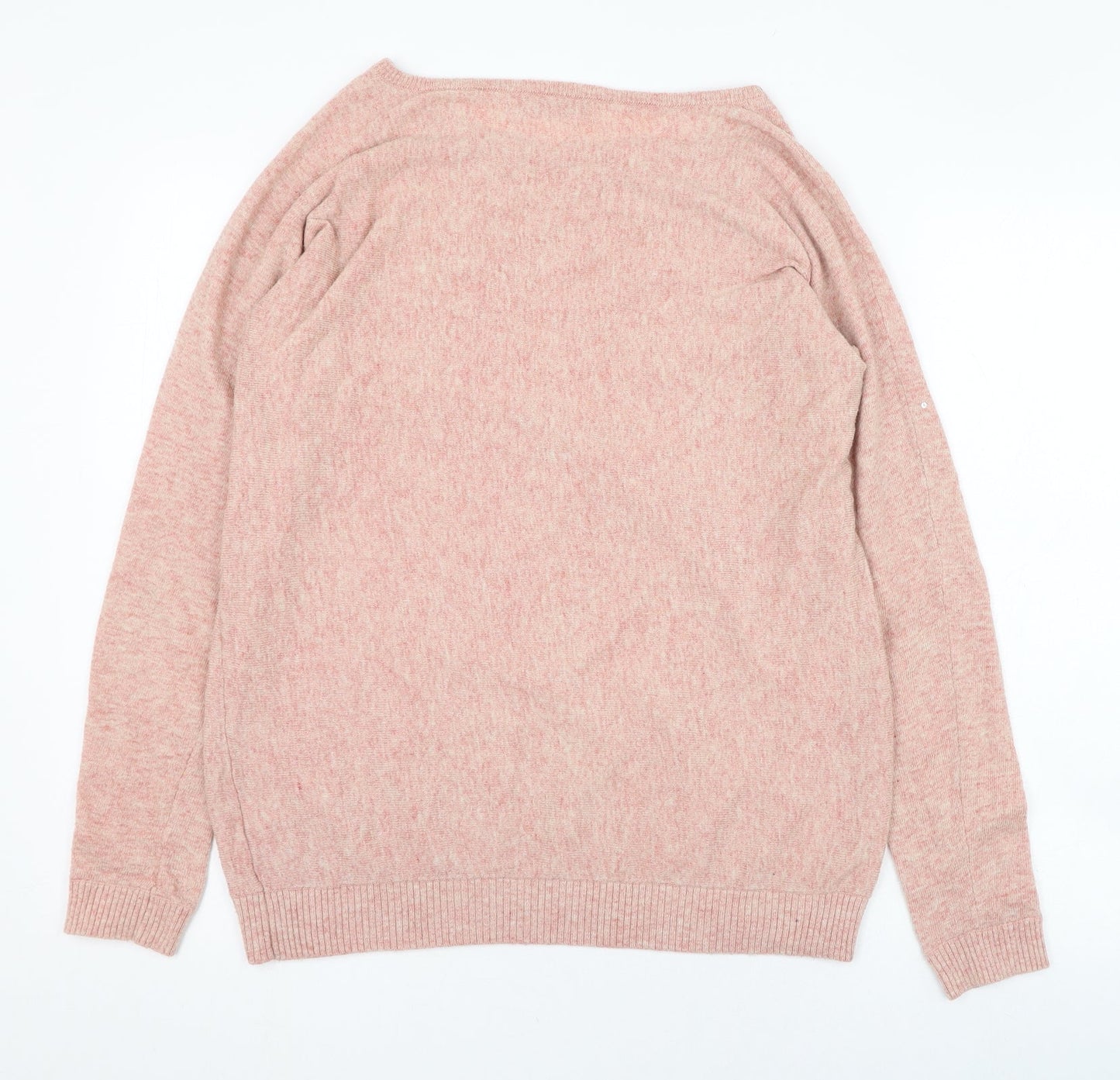 George Womens Pink Round Neck  Nylon Pullover Jumper Size 10