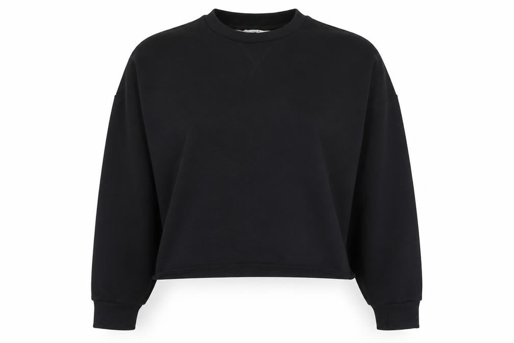 Primark Womens Black  Polyester Pullover Sweatshirt Size 4  Pullover