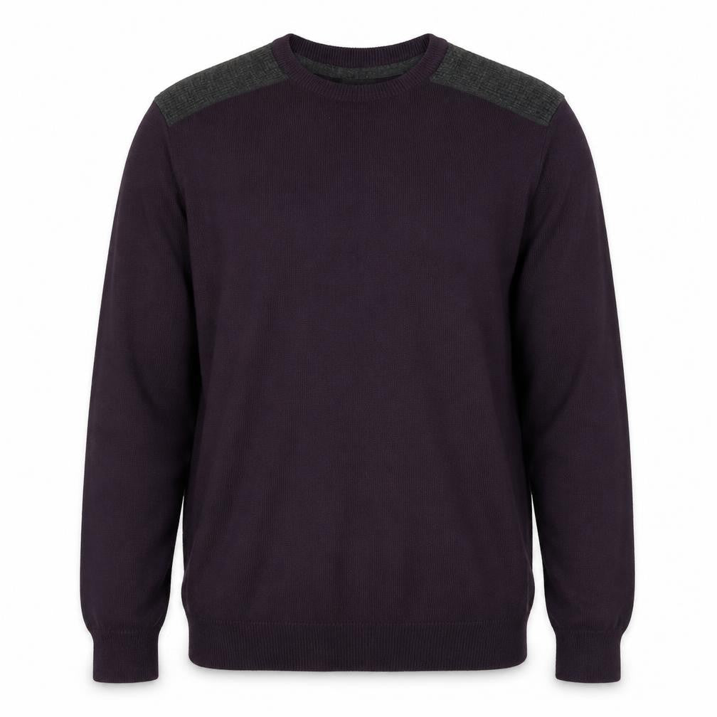 New Look Mens Purple Round Neck  Polyester Pullover Jumper Size M