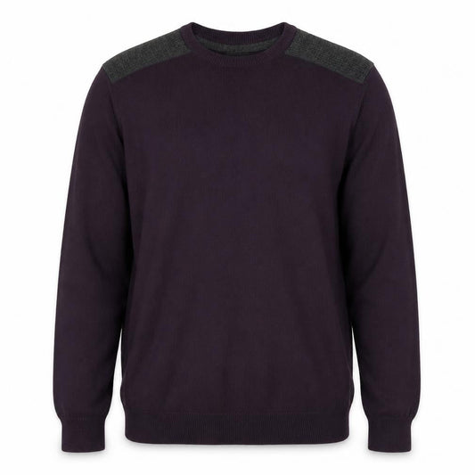New Look Mens Purple Round Neck  Polyester Pullover Jumper Size M