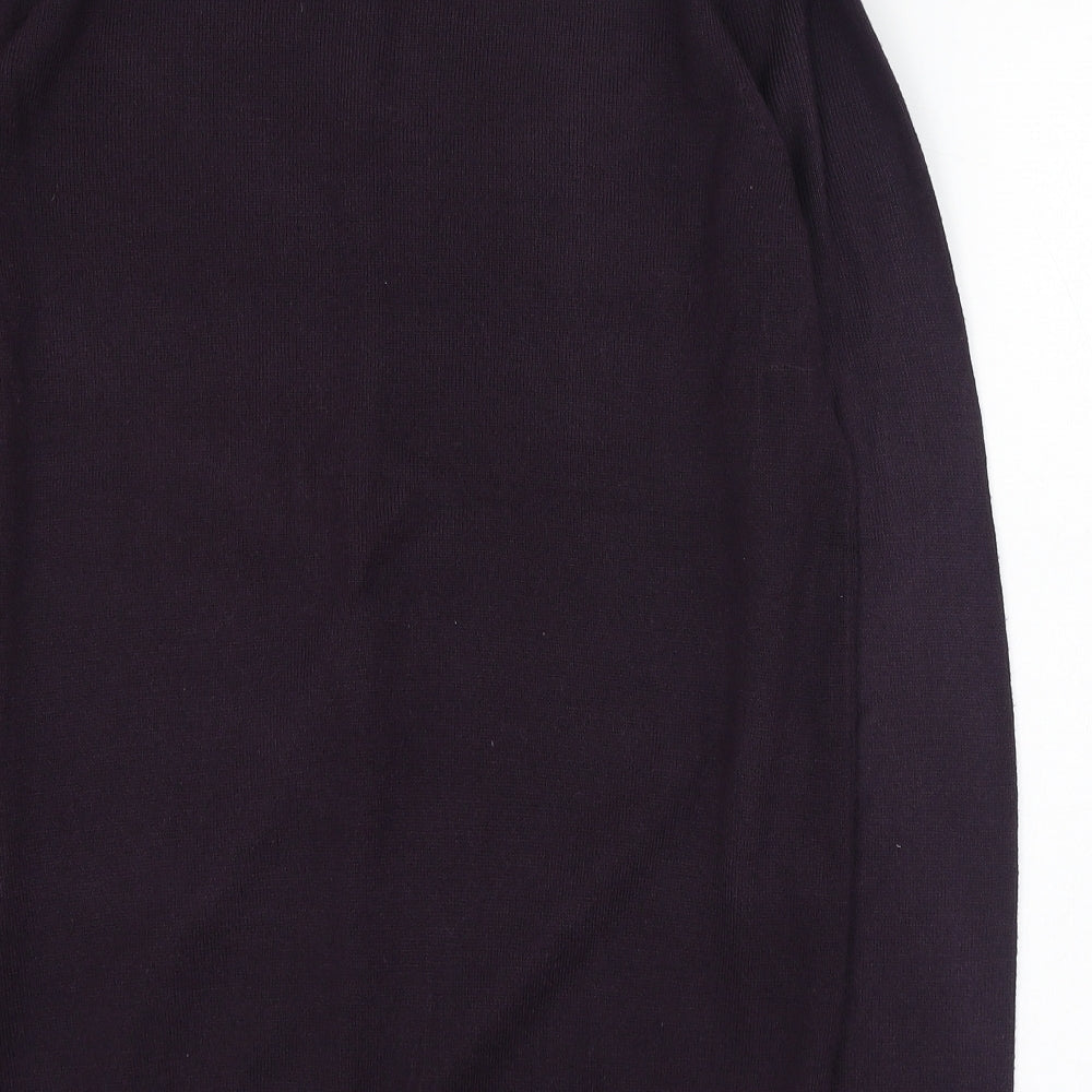 New Look Mens Purple Round Neck  Polyester Pullover Jumper Size M