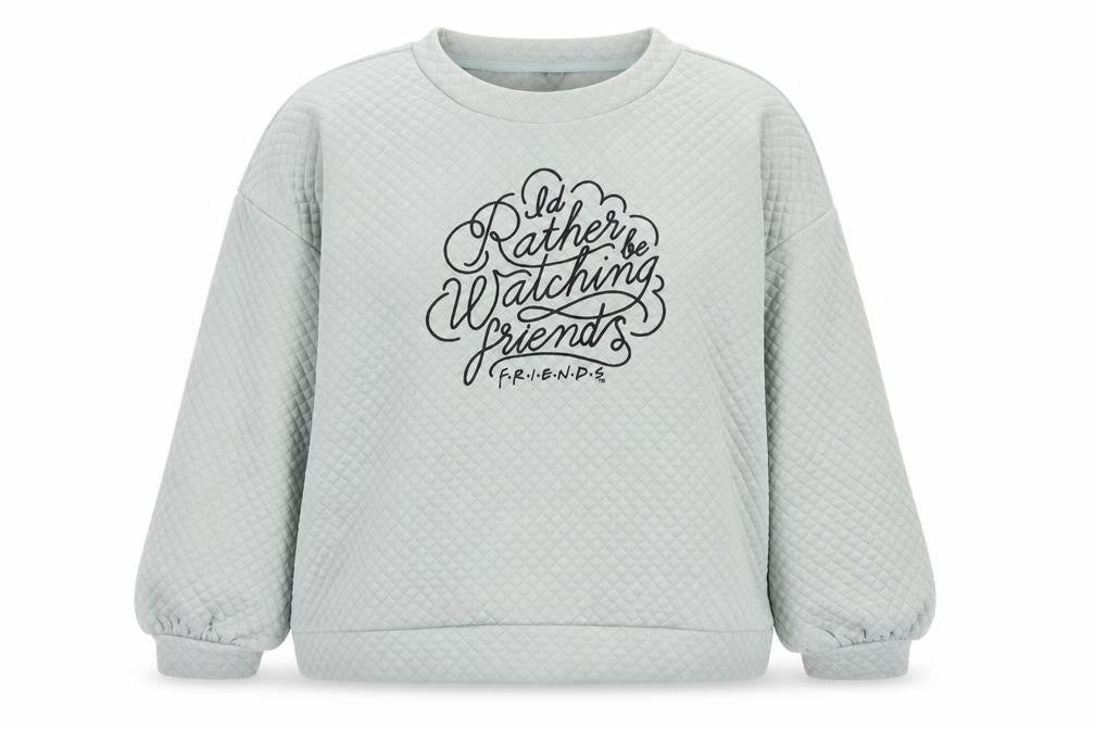 Friends Womens Green  Polyester Pullover Sweatshirt Size 14  Pullover - Friends