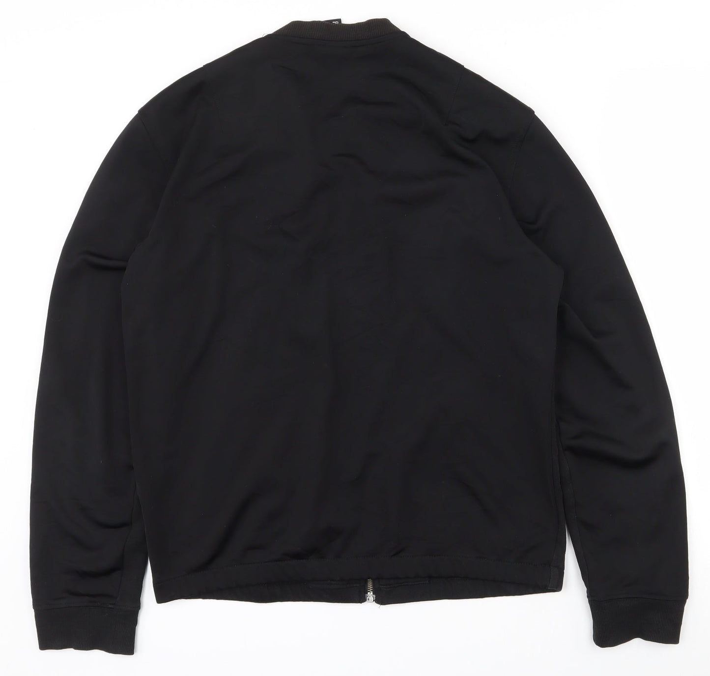 H&M Womens Black  Cotton Full Zip Sweatshirt Size S  Zip