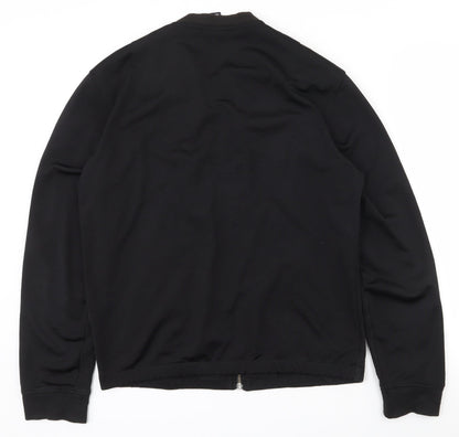 H&M Womens Black  Cotton Full Zip Sweatshirt Size S  Zip