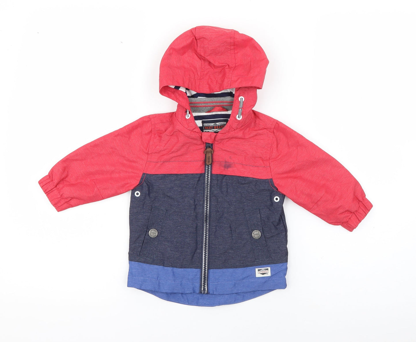 NEXT Boys Red   Jacket  Size 6-9 Months   Zip