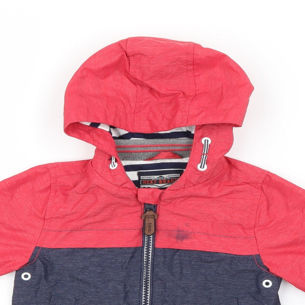 NEXT Boys Red   Jacket  Size 6-9 Months   Zip