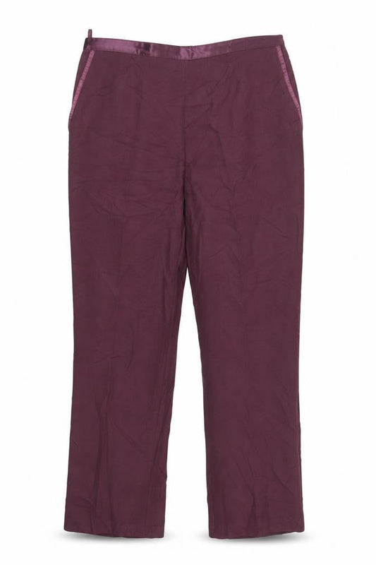 Damart Womens Purple  Polyester Dress Pants Trousers Size 20 L32 in Regular