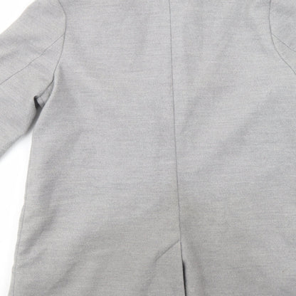 H&M Womens Grey   Pea Coat Coat Size 8  Button
